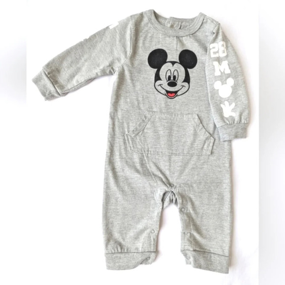 ⚡ Infant Mickey Grey One Piece Romper - Picture 2 of 5